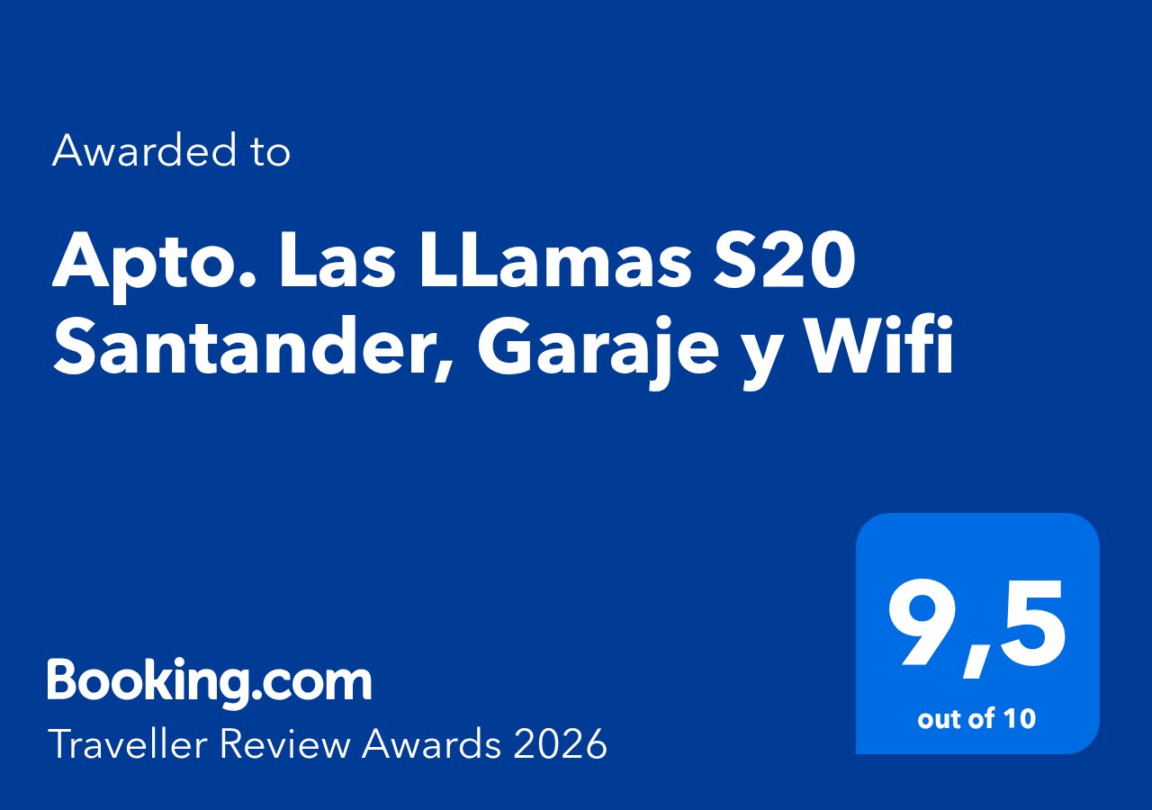 Traveller Review Award 2026 de Booking.com para Apartamento Las Llamas S20, valoración 9,5 sobre 10